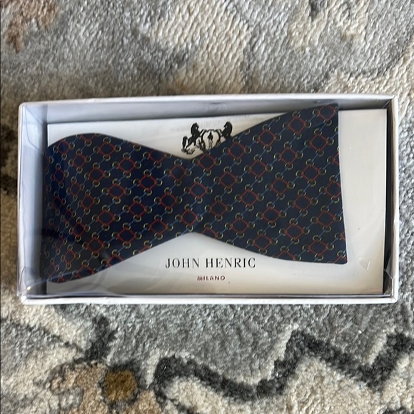 John Henric Bow tie 100% silk - Picture 1 of 2